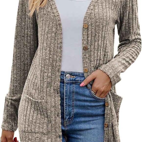 Women’s 2025 Fall Fashion Cardigan Lightweight Soft Knit Cardigan for Women Long - Picture 1 of 5
